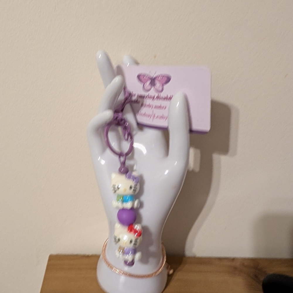 Hello Kitty Purple Keychain
